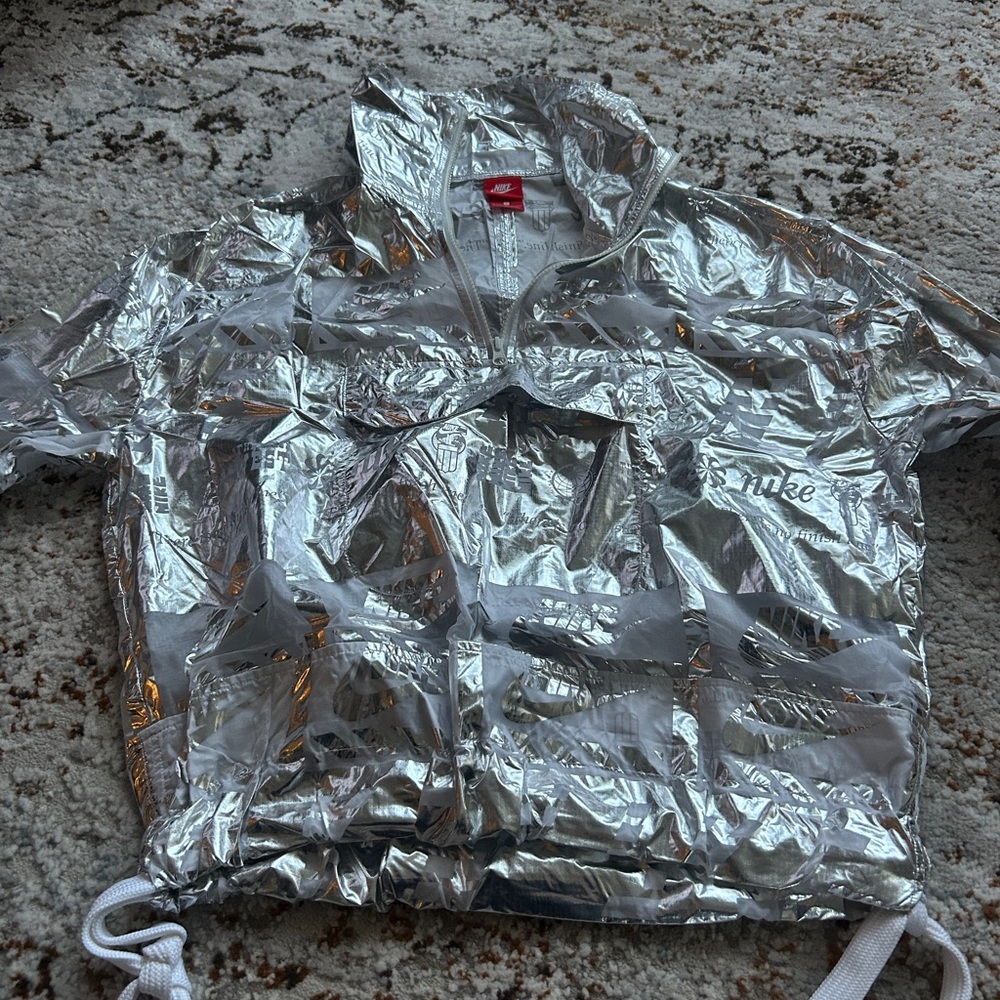 Nike Shimmering Silver Windbreaker